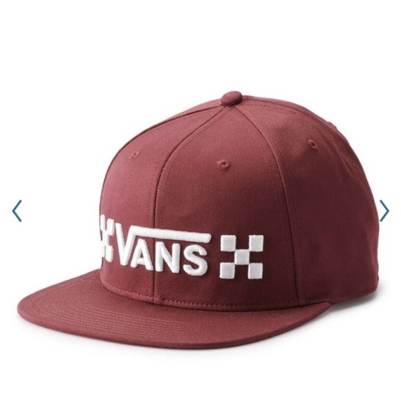 New Men's Vans Embroidered Logo Snapback Hat One Size Color Port Royale - Picture 2 of 3